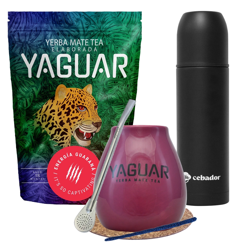 Yerba Mate Set Yaguar Energia Guarana YERBOMOS Sets Yerba Mate