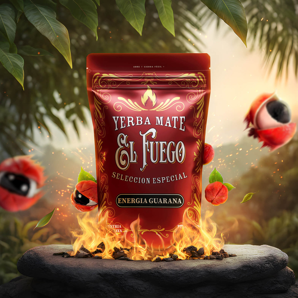 El Fuego Energia Guarana 0 5kg 500g Guarana Yerba Mate By Type