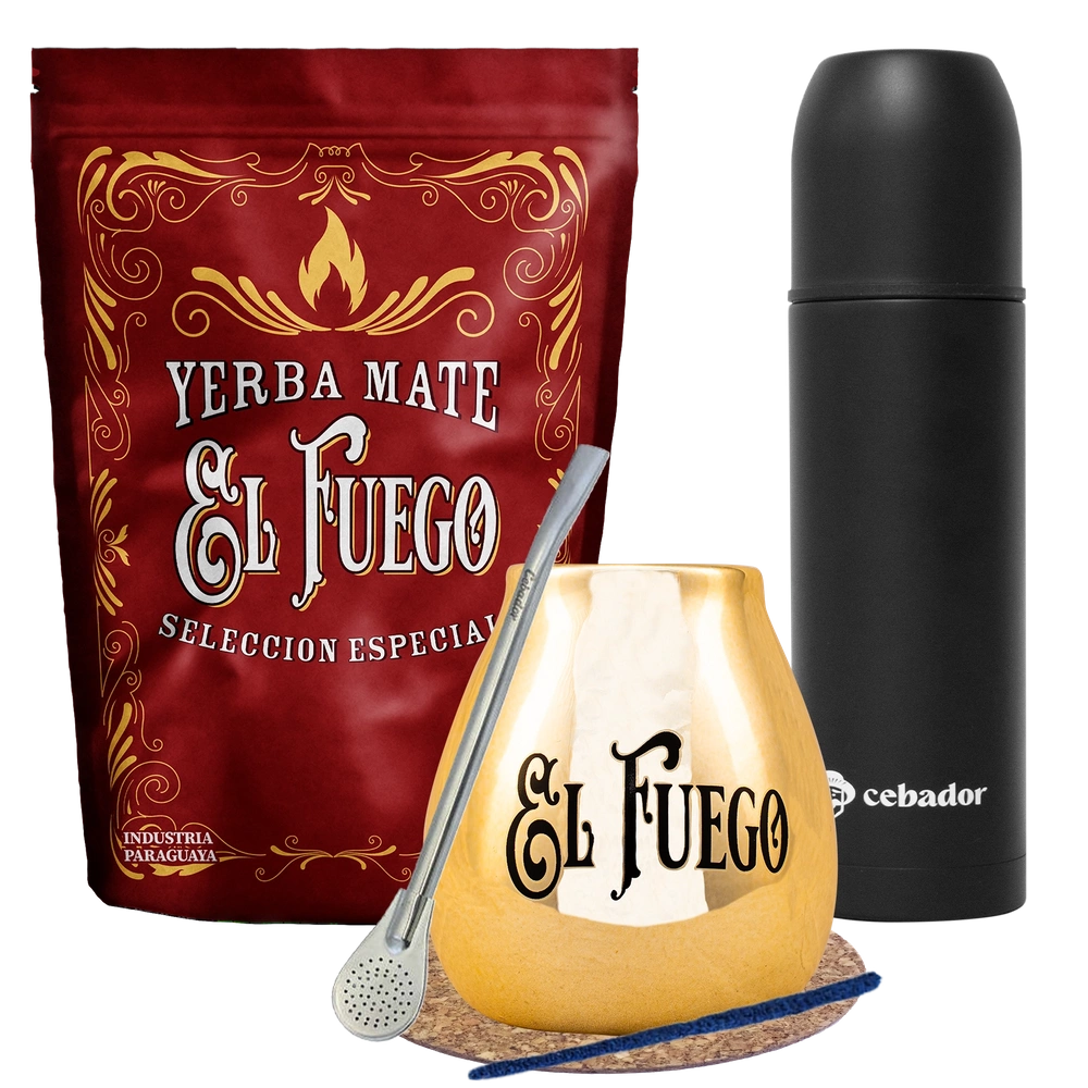 Set Yerba Mate El Fuego Elaborada G Yerbomos Sets Yerba Mate Tea