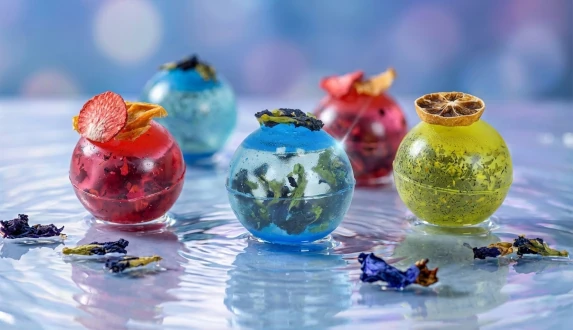 Isomalt tea bombs – a spectacular way to brew tea and discover new flavours