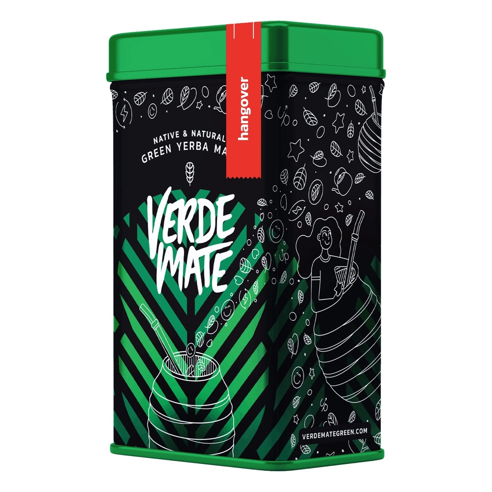 Yerbera – Tin can + Verde Mate Green Hangover  | Yerba Mate \ By type  \ Flavoured Yerba Mate Tea Yerba Mate \ By country \ Brazilian Yerba Mate  Tea Yerba