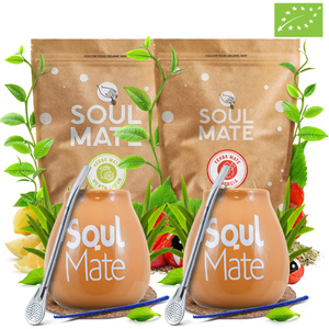 Set Yerba Soul Mate Bombilla Mate Cup for two