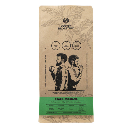 Coffee Broastery - Whole Bean Coffee Brazil Mogiana Premium 400g