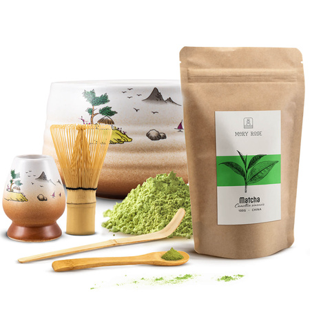 Matcha tea brewing set