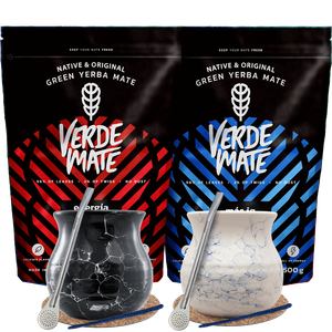 Yerba Mate set for two Bombilla Matero 1000g