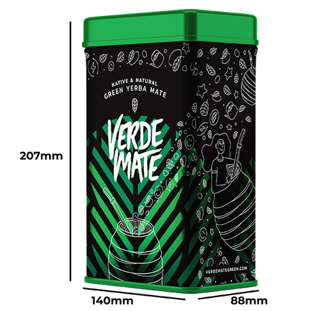 Yerbera – Tin can + Verde Mate Green Terere 0.5kg 