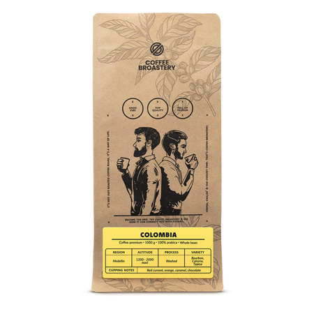 Coffee Broastery - Whole Bean Coffee Colombia Medellin Premium 1kg