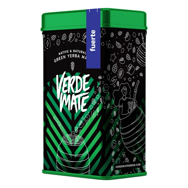 Yerbera – Tin can + Verde Mate Fuerte 0.5kg 