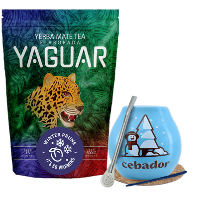 Yerba Mate Winter Starter Set Yaguar Winter Prune 500g