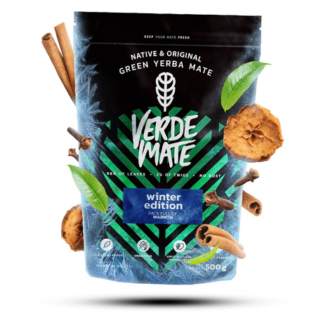 Yerba Mate Winter Set FOR TWO Calabash Bombilla 1000g