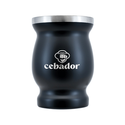 TermoMate Cebador – thermal cup for yerba mate – 190 ml (black)