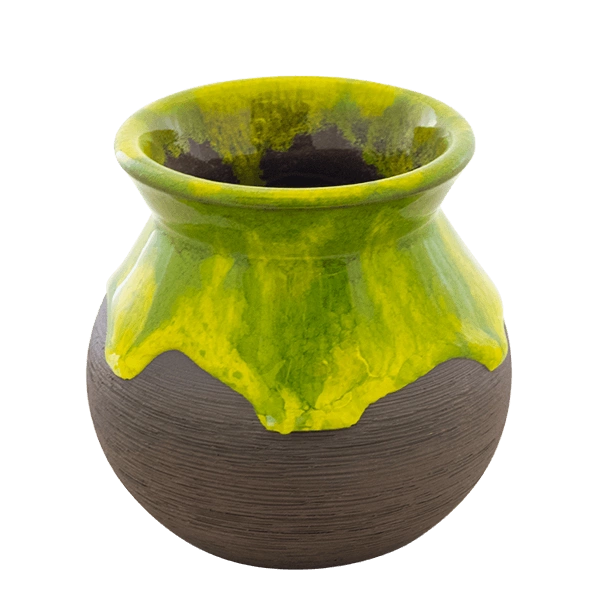 Ceramic Mate Tea Cup - ARCILLA green