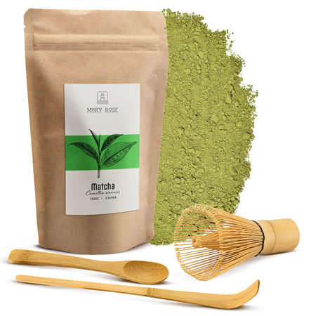 Set Traditional Matcha 100g + Chasen + Chashaku