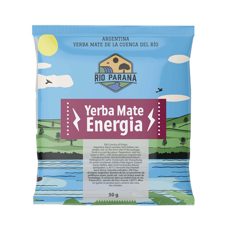 Yerba Mate Energia Set FOR TWO Calabash Bombilla