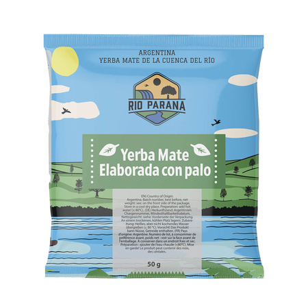 Yerba Mate Rio Parana set 2x50g Calabash + Bombilla