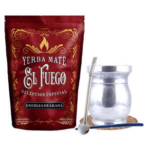 Set Yerba Mate El Fuego 0.5kg