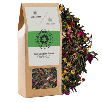 Aromantra x Mary Rose – Heart Chakra Tea – Anahata (green tea) 50g