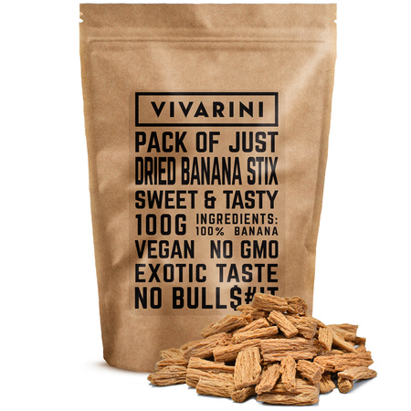 Vivarini – Dried banana stix 100g