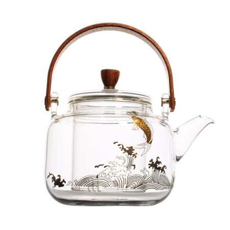 Glass teapot with brewer Pescado 500ml