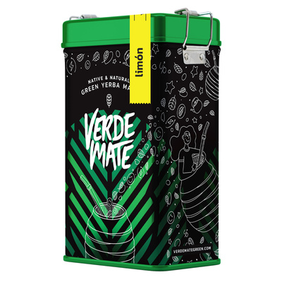 Yerbera – Tin can + Verde Mate Green Limón 0.5kg