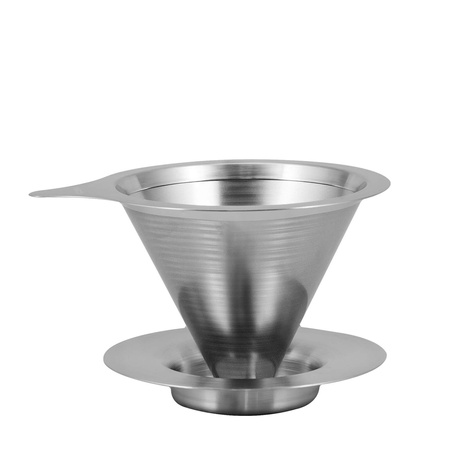 Stainless Steel Coffee Brewer – Dripper Hario V60-02