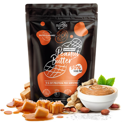 Nustino – Powdered Peanut Butter – Salted Caramel (no sugar added) 400g