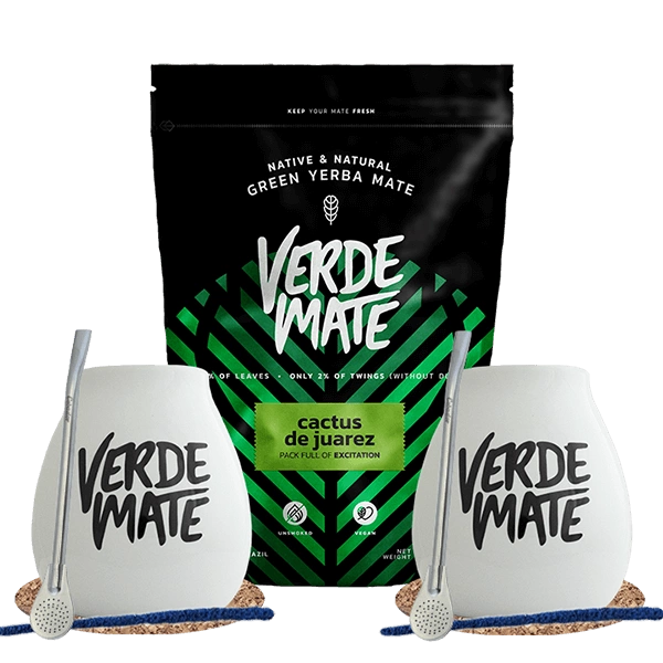 Yerba Mate Set Verde Mate Cactus de Juarez 500g