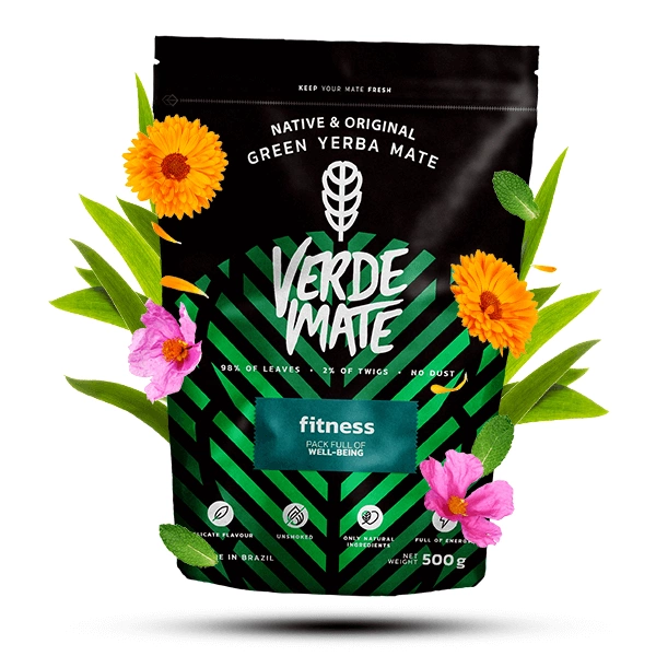 Verde Mate Green Fitness 0,5 kg 500 g – Brazilian yerba mate tea with fruits and herbs