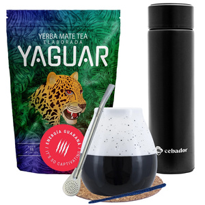 Yerba Mate Yaguar Energia 500g set + Thermos