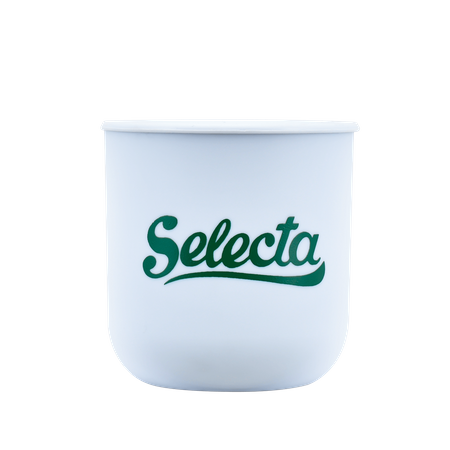 Plastic calabash with Selecta logo (white) - 100ml