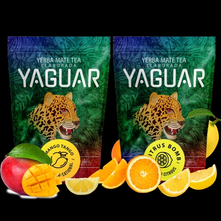 Yerba Mate Yaguar fruity Citrus Mango 2x500g 1kg