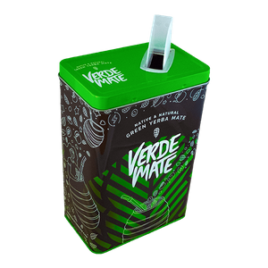 Yerbera – Tin can + Verde Mate Fuerte 0.5kg 