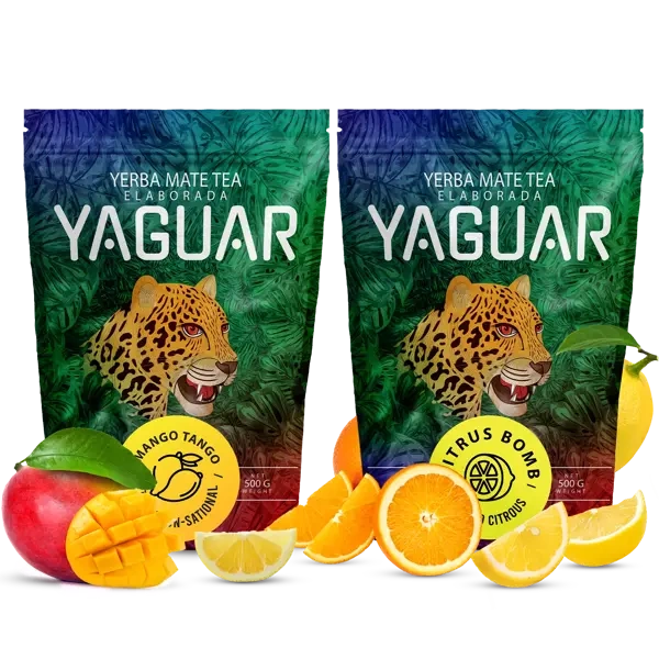 Yerba Mate Yaguar fruity Citrus Mango 2x500g 1kg