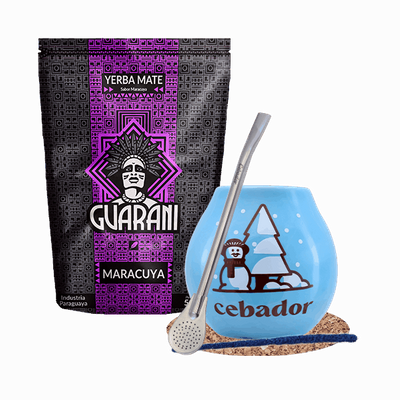 Set Yerba Mate Maracuya + calabash 500g