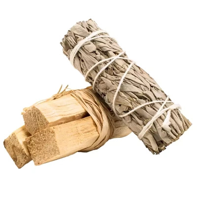 White sage bundle + Palo santo for cleansing