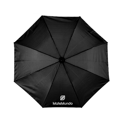 Foldable umbrella with MateMundo logo