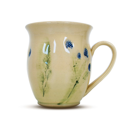 Ceramic Cup Flora Blue 350ml – Crater series