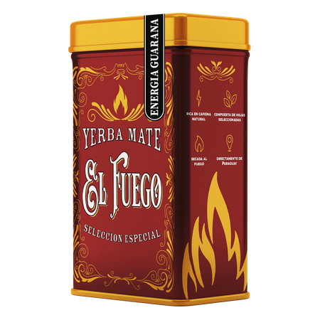 Yerbera – Tin can + El Fuego Energia Guarana 0.5kg 