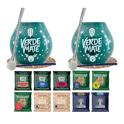 Yerba mate gift set for couple 10 x 50g