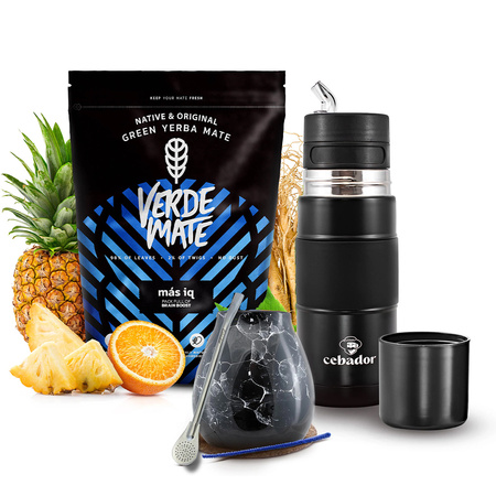 Yerba Mate Set Verde Mate Mas IQ 500g 0,5kg Yerbomos + Calabash + Bombilla