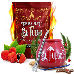 Yerba Mate Winter Starter Set El Fuego Energia 500g + accessories