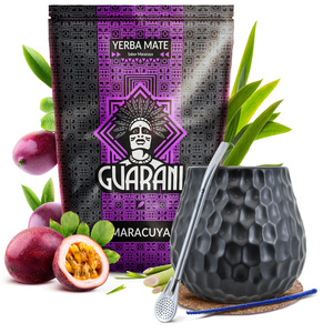 Yerba Mate starter set Guarani Maracuya 500g