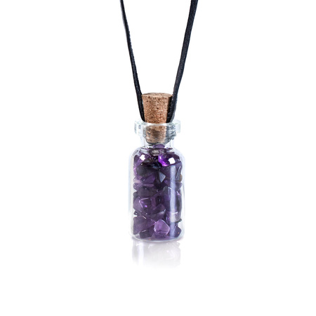 Bottle with stones – Amethyst