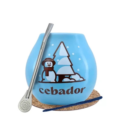 Yerba Mate Winter set Mate Gourd + Bombilla