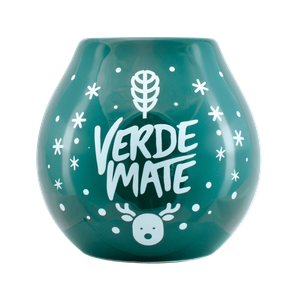 Ceramic Calabash with Verde Mate logo - Winter Time 350ml