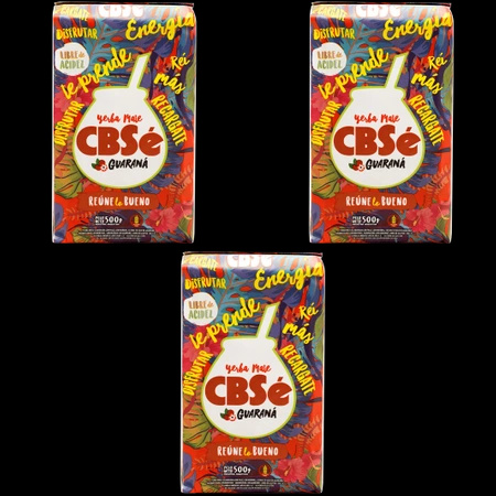 Yerba Mate CBSe Energy with Guarana 3x500g (1.5kg)