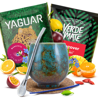 Yerba Mate set 2x50g Calabash + Bombilla