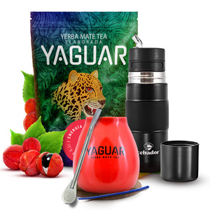 Yerba Mate Set Yaguar Energia 500g 0,5kg Yerbomos + Calabash + Bombilla