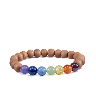 Bracelet  "Seven Chakras" – stones and kadam