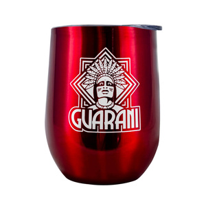 TermoLid – stainless steel vessel with a lid – Guarani (red) – 350 ml